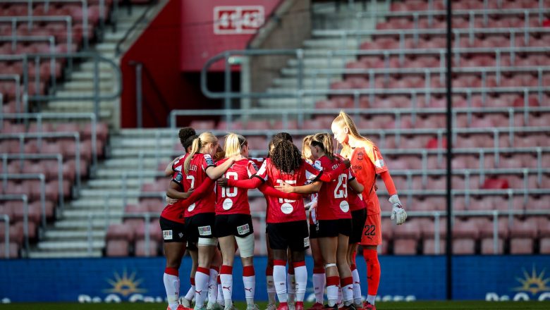 Southampton FC Women Team Huddle WP Group